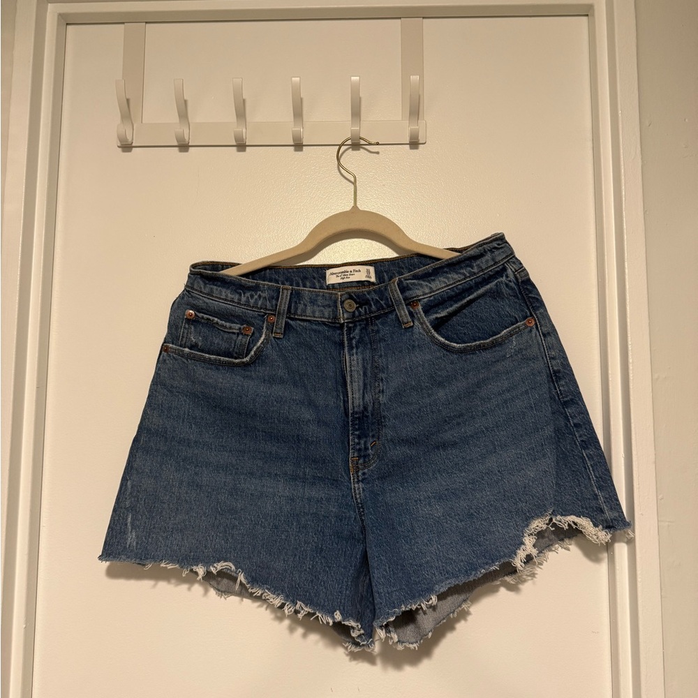 Abercrombie & Fitch Mom High Rise Jean Shorts